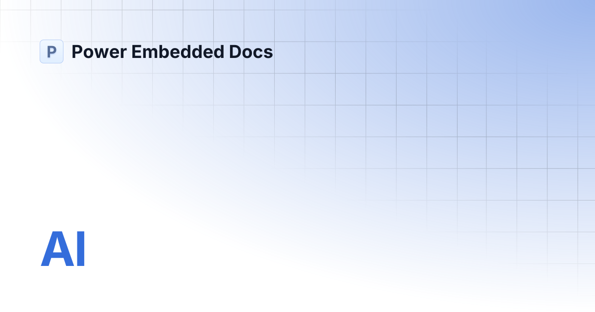 AI | Português | Power Embedded Docs